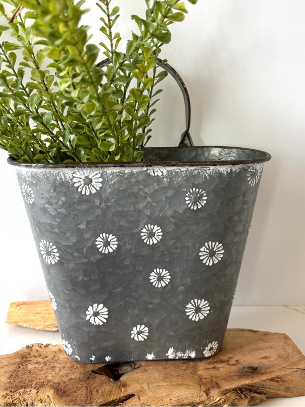 Farmhouse wall decor or planter cottage flower  plants herbs garden patio